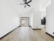 Spacious main bedroom features vaulted ceiling and a sliding glass door at 566 Searchlight Dr, Las Vegas, NV 89110