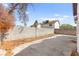 Wide backyard view, showcasing a block wall that enhances privacy and defines the outdoor living space at 7008 Brown Derby Circle Dr, Las Vegas, NV 89128