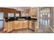 Kitchen with updated stainless steel appliances and ample cabinetry at 8348 Mountain Destiny Ave, Las Vegas, NV 89131