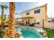 Lovely backyard with pool, patio, and manicured landscaping, offering a private outdoor retreat at 8407 Kettledrum St, Las Vegas, NV 89139