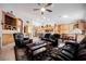 Living room featuring tile flooring, recessed lighting, and an open floor plan at 8412 Starstruck Ave, Las Vegas, NV 89143