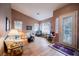 Cozy living room with natural light, hardwood floors, and stylish decor at 8412 Starstruck Ave, Las Vegas, NV 89143