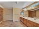 Bathroom features dual sinks, great mirrors, and a stylish shower at 8716 Castle Hill Ave, Las Vegas, NV 89129