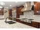 Close up on kitchen with stainless appliances and plenty of counter space at 9096 Becket Ranch Ct, Las Vegas, NV 89113