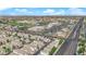 Neighborhood aerial view highlighting proximity to shopping and dining, showcasing convenient access to everyday amenities at 9926 Swimming Hole St, Las Vegas, NV 89183