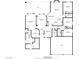 Detailed floor plan showcasing the layout of a 4-bedroom home with a large patio, kitchen, and primary bedroom suite at 10201 Los Padres Pl, Las Vegas, NV 89134