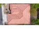 Aerial close-up of a tile roof with varying levels, showcasing its texture and design in detail at 10201 Los Padres Pl, Las Vegas, NV 89134