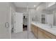 Bright bathroom with double sink vanity, contemporary fixtures, and spacious layout at 10254 Kesington Dr, Las Vegas, NV 89135