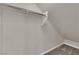Angled closet with metal clothing rod at 10254 Kesington Dr, Las Vegas, NV 89135
