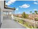 Spacious balcony with stunning views of the surrounding landscape and blue skies at 11 Caminito Amore, Henderson, NV 89011