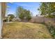Spacious backyard featuring a mixture of grass, shrubbery, and mature trees at 1513 Marita Dr, Boulder City, NV 89005