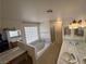 This bathroom features double sinks, a soaking tub and a glass shower enclosure at 1540 Labrador St, Pahrump, NV 89048