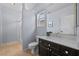 Bright bathroom with a large mirror and a vanity at 2445 Ping Dr, Henderson, NV 89074