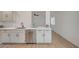 Modern kitchen featuring stainless steel appliances, white cabinets and plenty of counter space at 5071 Pioneer Ave # 203, Las Vegas, NV 89146