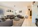 Spacious living room showcasing neutral tones and stylish furniture at 5353 Dandelion Ct, North Las Vegas, NV 89031