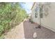 Brick walkway alongside the house leading to the rear yard at 6630 Cave Rock Ave, Las Vegas, NV 89110