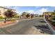 A gated community entrance welcomes residents with landscaped surroundings and secure access at 8675 Principato St, Las Vegas, NV 89166