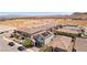 Aerial view of a residential neighborhood with well-maintained homes, landscaping, and convenient street access at 9625 W Meranto Ave, Las Vegas, NV 89178