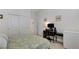Cozy bedroom with a work station featuring closet and comfortable accommodations at 1264 Olivia Pkwy, Henderson, NV 89011