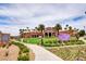 Community recreation center with landscaped grounds, signage, and beautiful architecture at 1264 Olivia Pkwy, Henderson, NV 89011