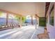 Covered backyard patio showcasing desert landscaping at 1309 Misty View Ct, North Las Vegas, NV 89031