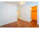 Bedroom featuring wood floors and walk-in closet at 1309 Misty View Ct, North Las Vegas, NV 89031
