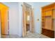 Hallway with doors to bedroom, bathroom, and closet at 1309 Misty View Ct, North Las Vegas, NV 89031