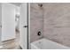 Bathroom featuring tiled shower with modern fixtures at 2204 Monterey Ave, Las Vegas, NV 89104