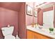Small bathroom with a light wood vanity and a neutral wall color at 262 Cielito Lindo St, Henderson, NV 89012