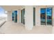 Large balcony with sleek glass railings and incredible views of the city skyline at 2747 Paradise Rd # 2606, Las Vegas, NV 89109