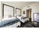 A bedroom featuring two beds with stylish throws and an elegant design at 2747 Paradise Rd # 2606, Las Vegas, NV 89109
