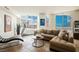 Bright living room with expansive windows showcasing city views and modern decor at 2747 Paradise Rd # 2606, Las Vegas, NV 89109