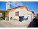 Backyard featuring a covered patio, additional storage space, and low-maintenance landscaping at 2905 Gentilly Ln, Las Vegas, NV 89108