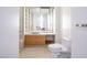 Contemporary bathroom with a sleek vanity, modern sink, and a mirror with built-in lighting at 3726 Las Vegas Blvd # 2504, Las Vegas, NV 89158