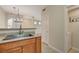 Bright kitchen area with granite countertops, stainless sink and a view into the dining area at 4400 S Jones Blvd # 2103, Las Vegas, NV 89103