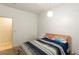 Bedroom with a bed, white walls, and carpet floor at 6636 Brent Scott St, North Las Vegas, NV 89086