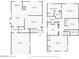 Second floor plan with bedrooms, bathrooms, closets, and loft area depicted with dimensions and layout at 7505 Mission Palm St, Las Vegas, NV 89139