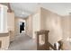 Upstairs hallway featuring decorative columns and access to other rooms at 7505 Mission Palm St, Las Vegas, NV 89139