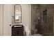 Hallway bathroom featuring a shower and vanity at 8 Rue Du Ville Way, Henderson, NV 89011
