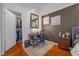 Bedroom featuring a dedicated workspace and a large walk-in closet at 8600 W Charleston Blvd # 2078, Las Vegas, NV 89117