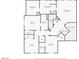 Second floor plan showing bedrooms, bathrooms, and closet space layout of the house with staircase locations at 9830 Wild Coyote Ct, Las Vegas, NV 89141