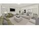 Large living space featuring an entertainment center and opening into the dining area at 9830 Wild Coyote Ct, Las Vegas, NV 89141