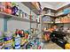 Walk-in pantry with abundant shelving for organized storage at 9830 Wild Coyote Ct, Las Vegas, NV 89141