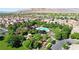 Aerial view of the community pool at 11334 Colinward Ave, Las Vegas, NV 89135