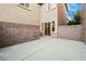 The backyard boasts a private patio and block wall at 11334 Colinward Ave, Las Vegas, NV 89135