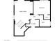 Floor plan showing layout of Gathering room, bedroom, bath, laundry and W.I.C at 1922 Pyle, Las Vegas, NV 89183