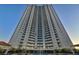 Stunning exterior of the high-rise building with expansive balconies and modern architecture at 200 W Sahara Ave # 2404, Las Vegas, NV 89102