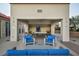 Outdoor recreation area with ping pong table, seating, and lush landscaping for entertainment and relaxation at 200 W Sahara Ave # 2404, Las Vegas, NV 89102
