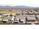 Birds eye view of neighborhood houses with mountain view and desert landscape at 209 Eucalyptus Ln, Mesquite, NV 89027