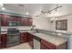 This kitchen features stainless steel appliances and ample countertop space at 209 Eucalyptus Ln, Mesquite, NV 89027